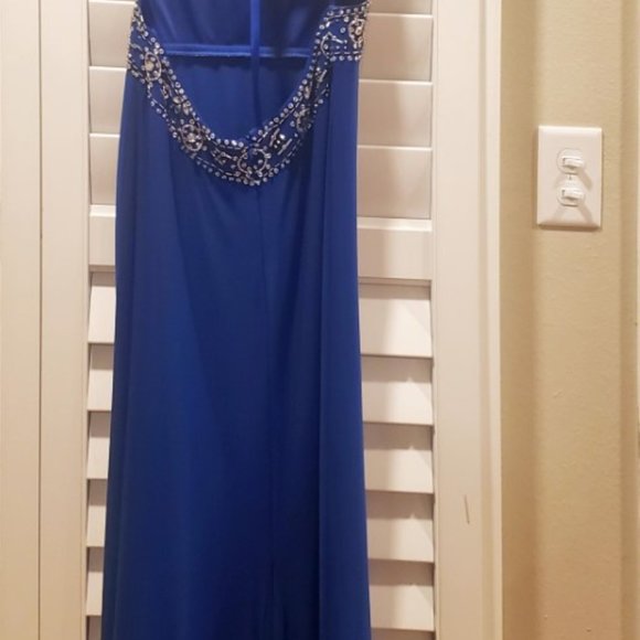Blue Prom Dress - Picture 4 of 8